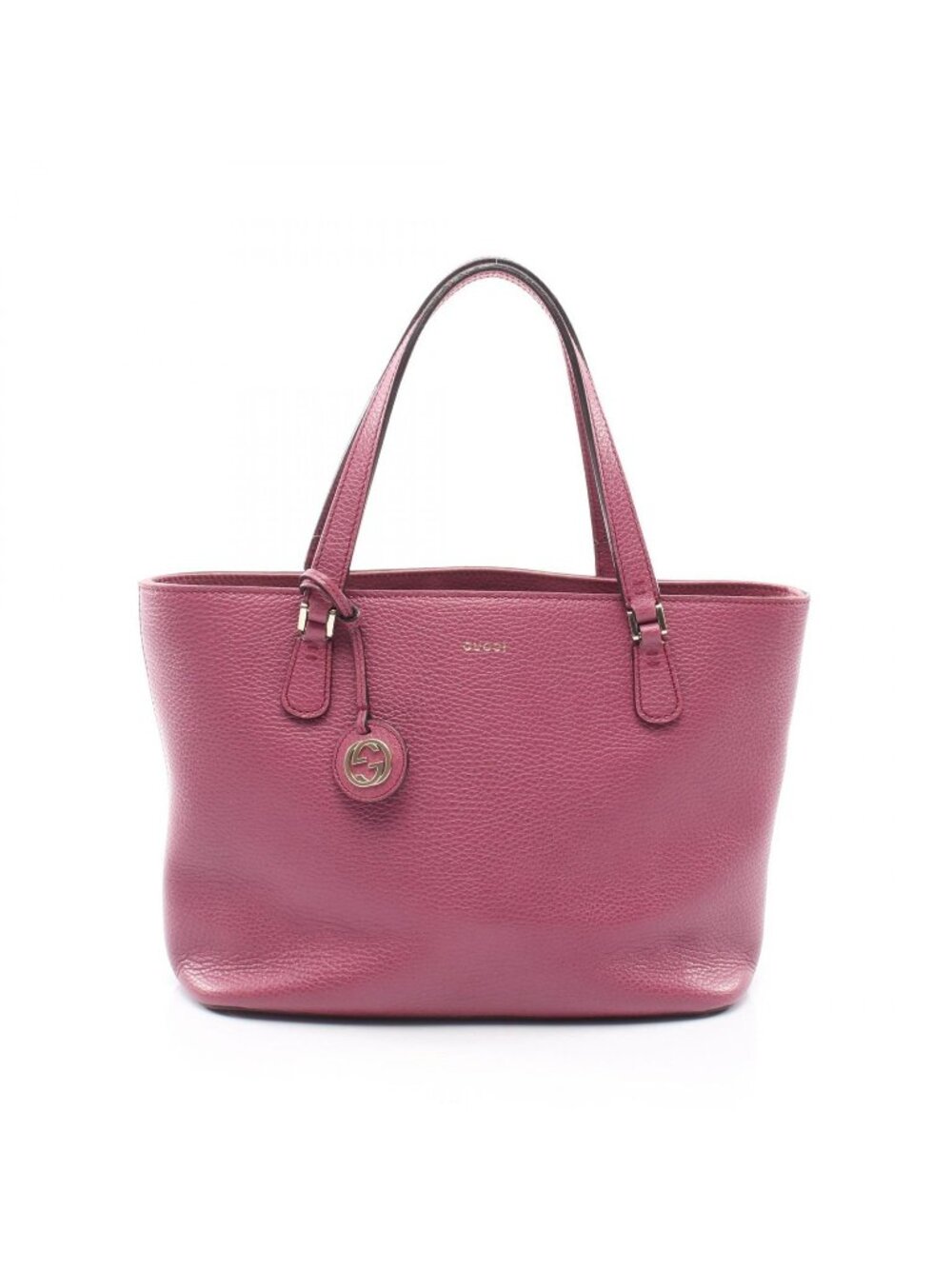 Gucci Tote Interlocking Pink Purple Leather